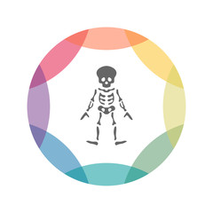 farbiges Icon - Skelett