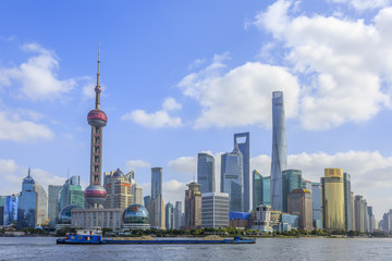 Urban architecture and Shanghai skyline