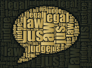 education law icon word cloud