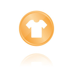 T-Shirt - Bronze M&uuml;nze mit Reflektion
