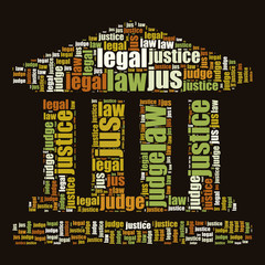 education law icon word cloud