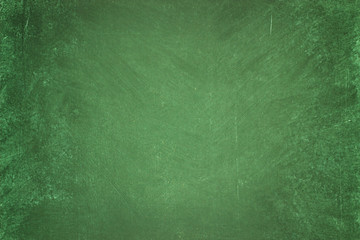 green chalkboard background. clean surface of the blackboard