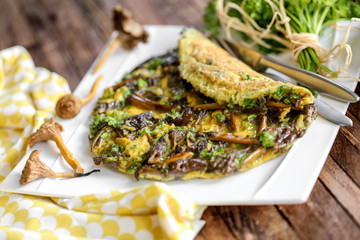 omelette aux champignons 5