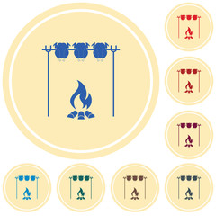 Grilled chicken icon