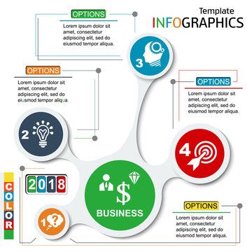 Infographic template. chart