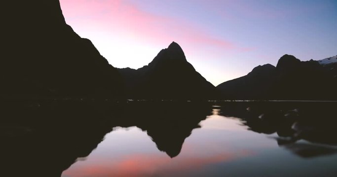 Mt Egmont ,Taranki moving clouds time-lapse