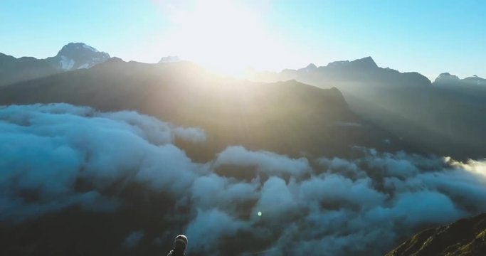 Mt Egmont ,Taranki moving clouds time-lapse