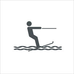 Water skiing icon