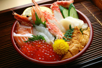 海鮮丼 / 北海道 函館の市場