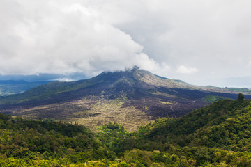 A view of Mount Batur in Bali from 2016