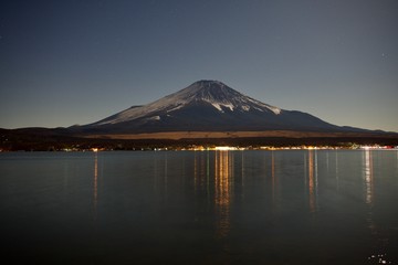 Fototapeta premium Japan Mt.Fuji Fuji-san Yamanaka lake World Heritage 富士山 山中湖 世界遺産