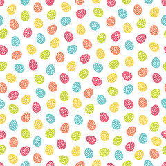 Seamless pattern with colorful Easter eggs