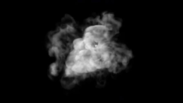 Set smoke video for text insertion, 3D particles spherical smoke  
