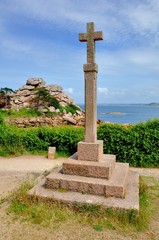 La c&ocirc;te de granit rose &agrave; Ploumanach en Bretagne