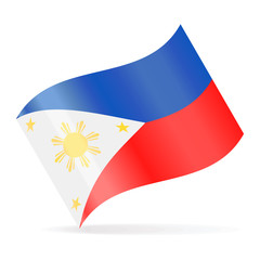 Philippines Flag Vector Waving Icon