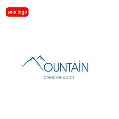 Mountain Logo Template. Vector Illustrator