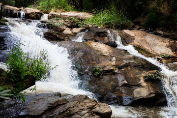 Natural waterfall landscape environment at Thailand