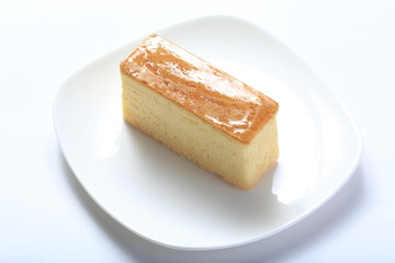 A cake on a plate