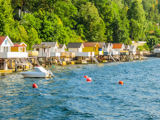 Fototapeta na wymiar Small island in the Oslo Fjord, Norway