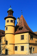 Hegereiterhaus in Rothenburg, Bayern, Deutschland
