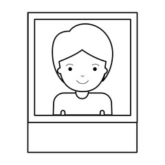 identification photo of guy with short hair in black silhouette