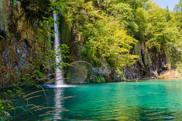 Waterfalls in Plitvice National Park, Croatia