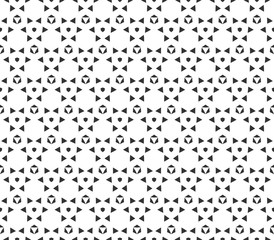 Abstract geometric Seamless pattern . Repeating geometric Black and white texture.