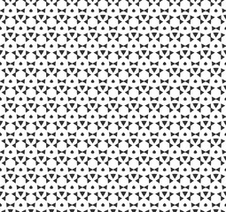 Abstract geometric Seamless pattern . Repeating geometric Black and white texture.