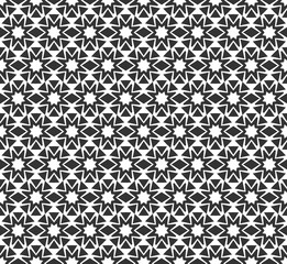 Abstract geometric Seamless pattern . Repeating geometric Black and white texture.