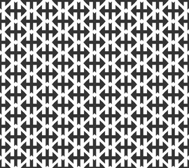 Abstract geometric Seamless pattern . Repeating geometric Black and white texture.