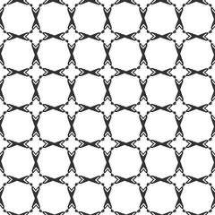 Naklejka premium Abstract geometric Seamless pattern . Repeating geometric Black and white texture.
