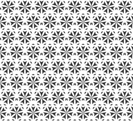 Abstract geometric Seamless pattern . Repeating geometric Black and white texture.