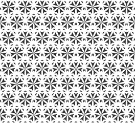 Abstract geometric Seamless pattern . Repeating geometric Black and white texture.