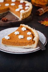 Homemade Delicious Pumpkin Pie