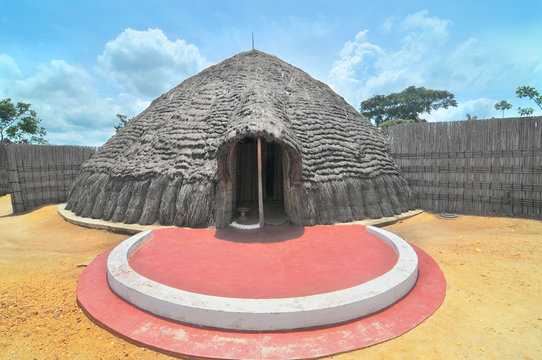 Former King&rsquo;s Palace in Nyanza, Ruanda