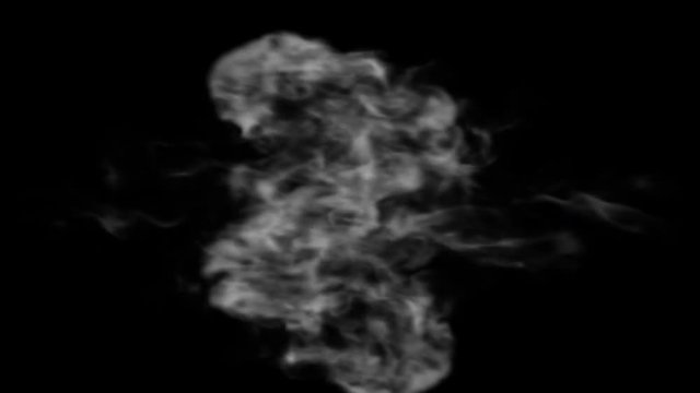 Set smoke video for text insertion, 3D particles spherical smoke 