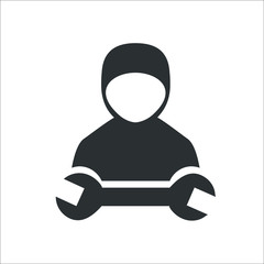 silhouette of a master icon