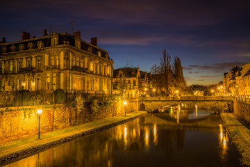 Fototapeta na wymiar View of Strasbourg France the river