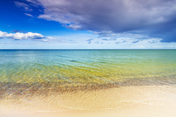 Fototapeta na wymiar Beach at Baltic sea in summer time, Sweden