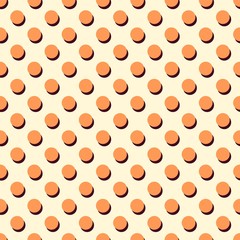 Fototapeta na wymiar Orange polka dots