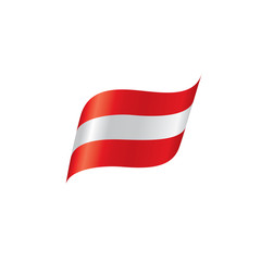 Austria flag, vector illustration