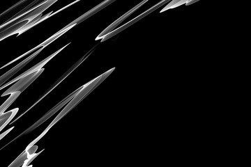 White dynamic abstract strokes on black background .  For creative patterns. background, wallpaper, web, print, posters, postcards, design ideas. Creative and interesting.