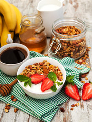 Homemade baked granola