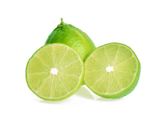 lime fruit isolate on white background
