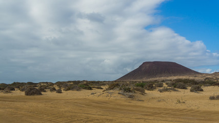 Landschaft Montana amarilla La Graciosa