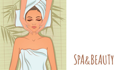 Vector illustration of spa and beauty