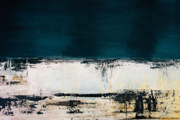 Fototapeta na wymiar abstract blue acrylic painting on canvas