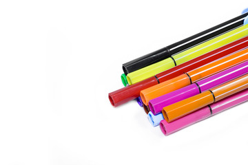 Colorful pens for draw line and coloring.