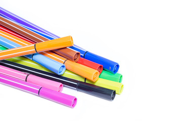 Colorful pens for draw line and coloring.