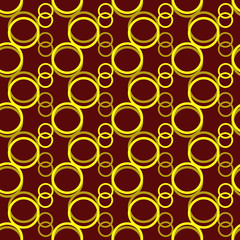 Circle yellow on brown background